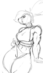 Amber Locker Room Sketch